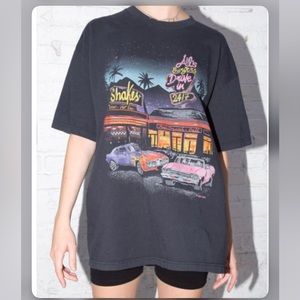 Brandy Melville Graphic Oversized Tee